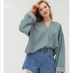 Urban Outfitters Jax Inside Out Notch Neck Top